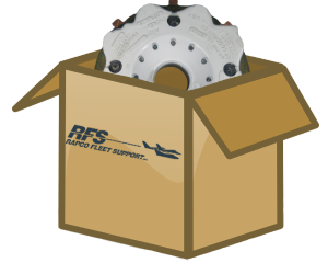 Box of FAA/PMA Approved Aircraft Brake Parts