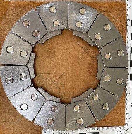 Stationary Disc Sub-Assembly RFS5075 for Learjet 25, Learjet 31, Learjet 35, Learjet 35A, Learjet 36A, Learjet 55 Brakes